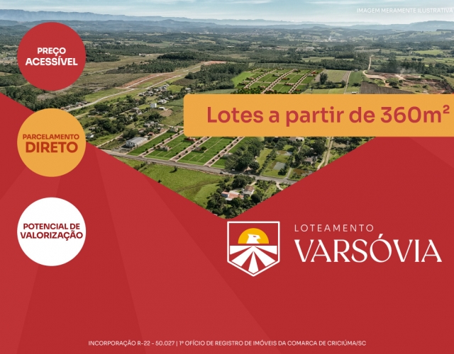 Foto empreendimento LOTEAMENTO VARSÓVIA